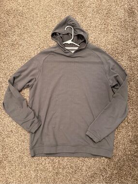 Peter Millar Men's Pine Hooded Long-Sleeve Pullover - Gray